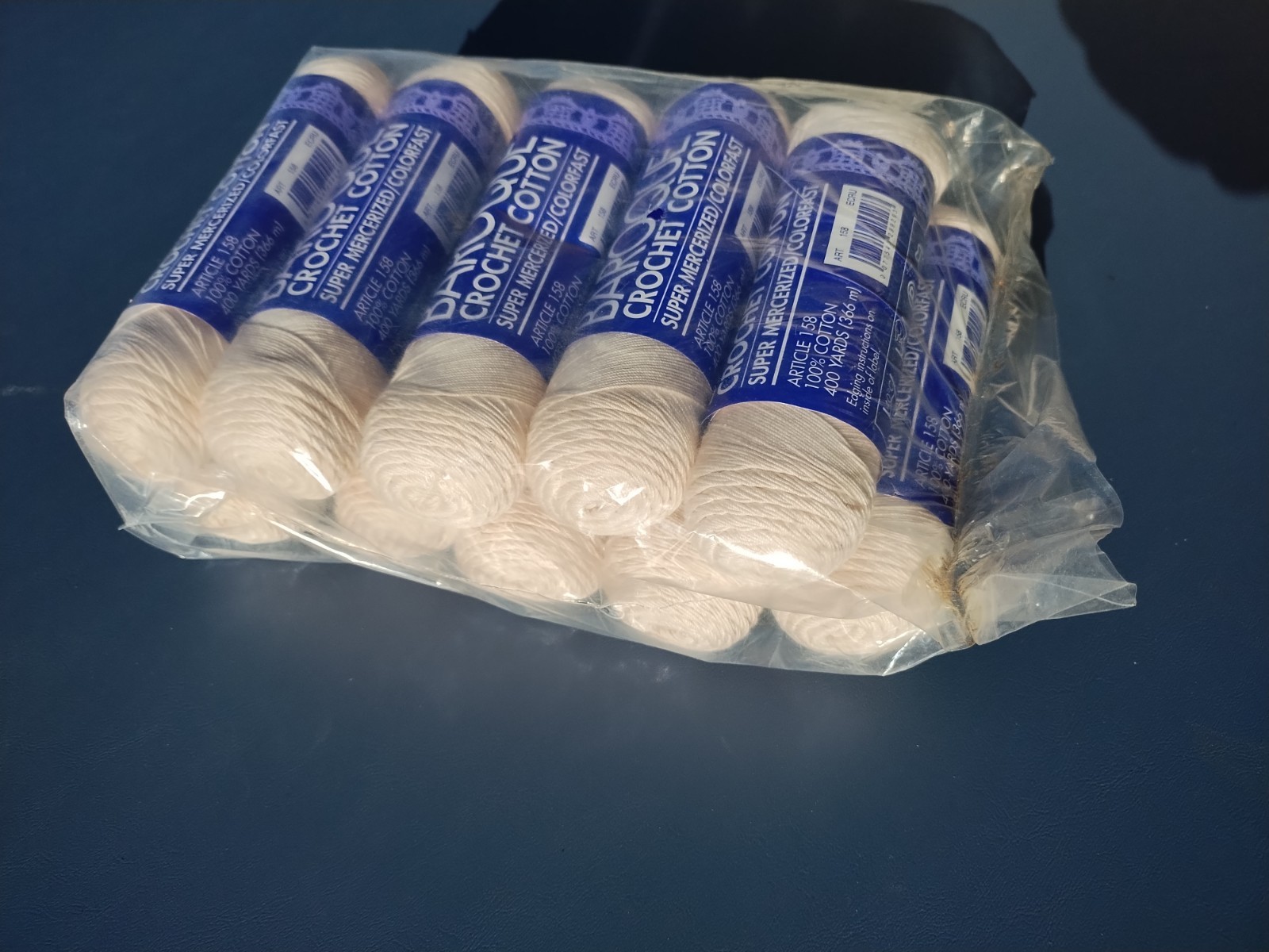 DMC BAROQUE CROCHET COTTON ARTICLE 158 ECRU 10 SKEINS NOS SEALED