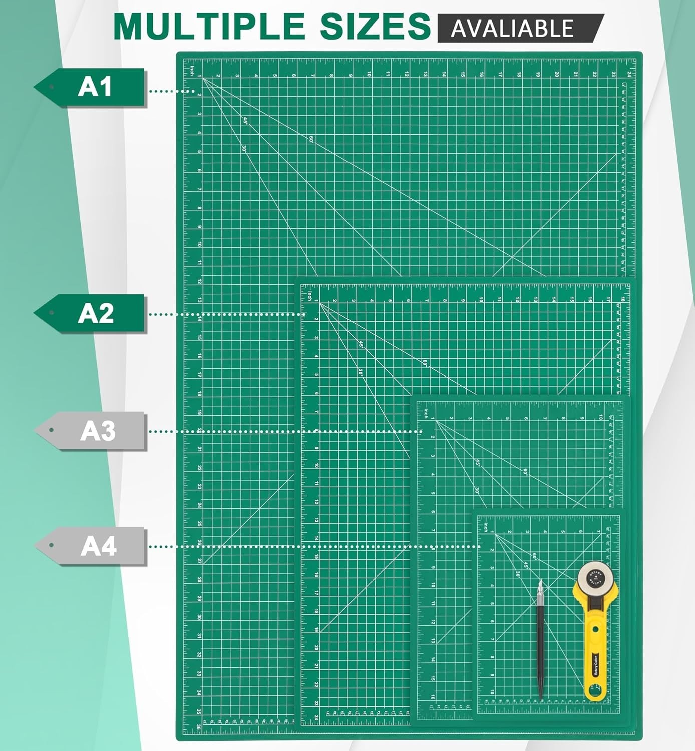 Density-upgraded 24″ x 36″ Large Self Healing Sewing Mat, Rotary Cutting Mat …