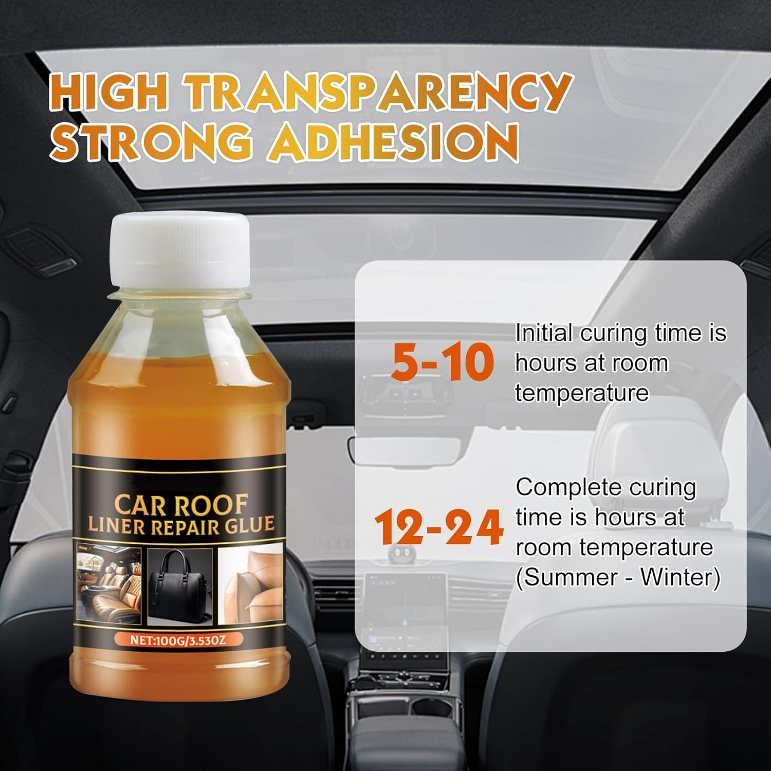 High Viscosity Upholstery Glue 100ml – Waterproof & Non-flammable with Brushes