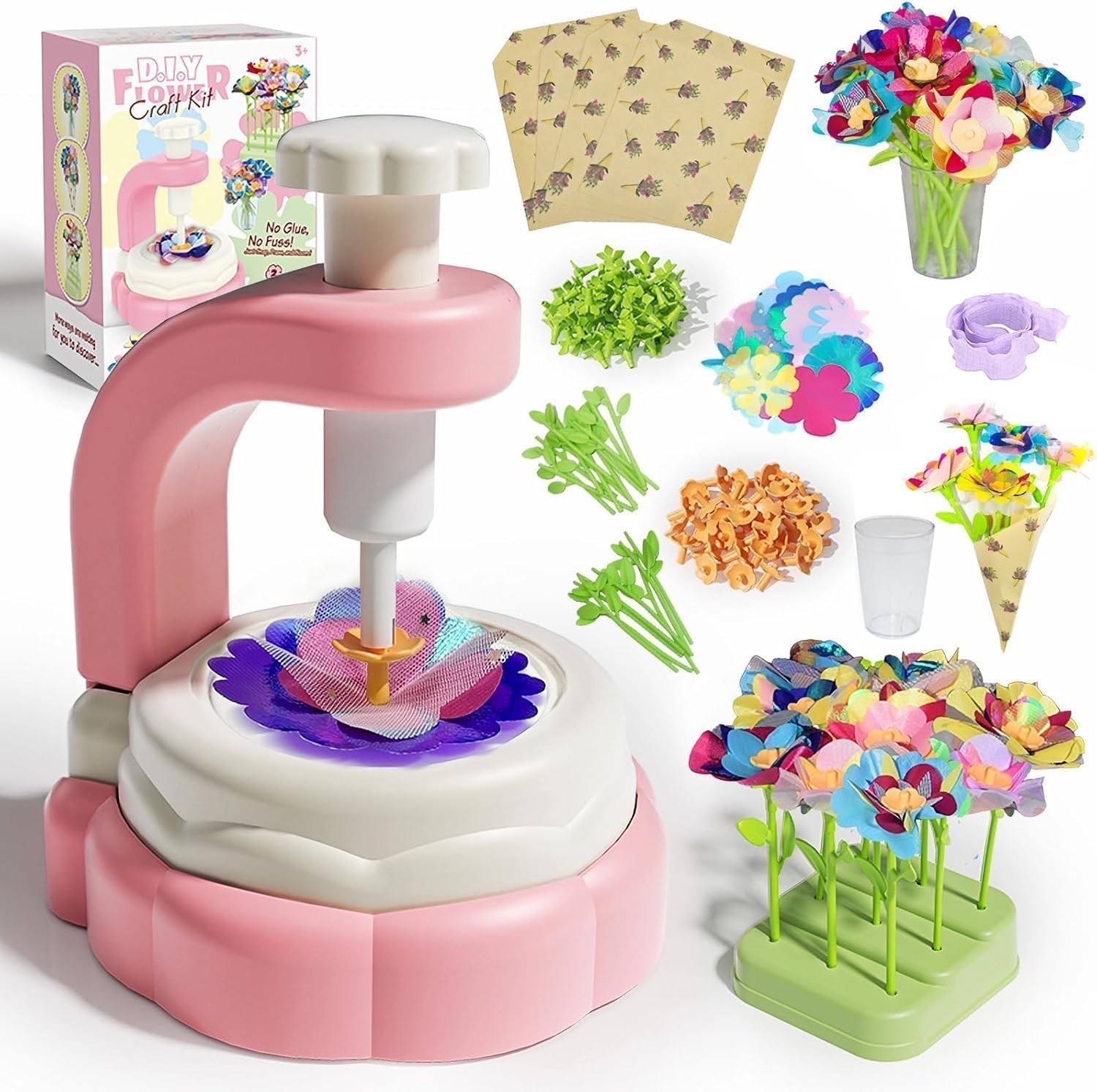 Arts Crafts For Kids Ages 4-8：5 6 7 8 9 10 year old Girl Birthday Gift PINK
