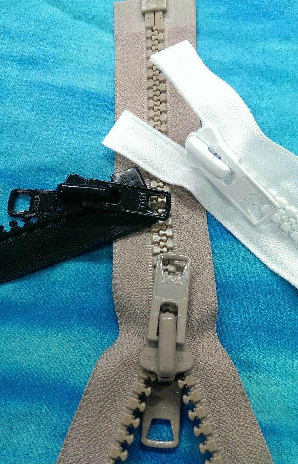 #10 YKK Marine Zippers Black Beige White 6″- 240″ Heavy Duty Separating UV Boat