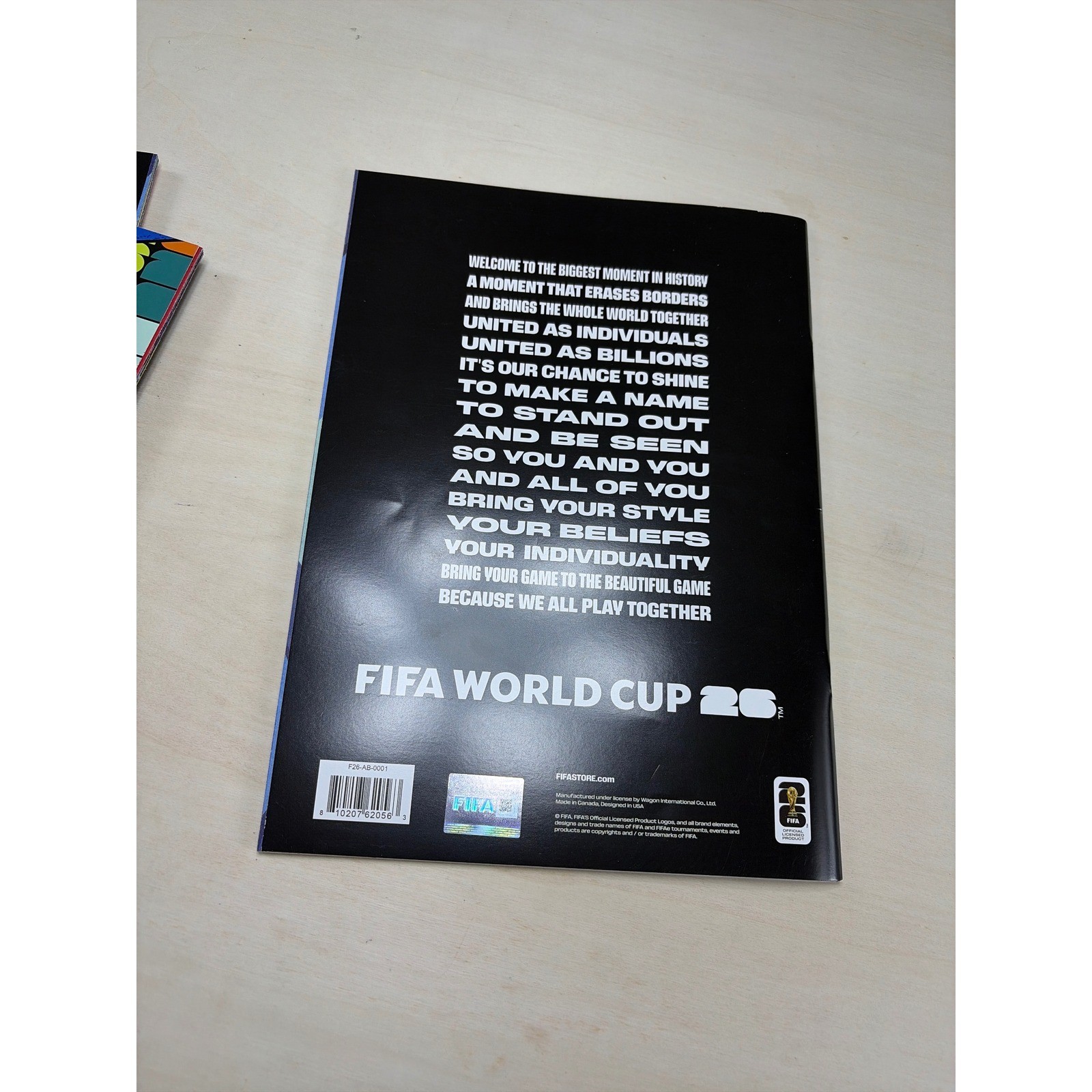 FIFA World Cup 26 Official Activity & Coloring Book Soccer Souvenir New