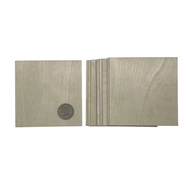 Unfinished Wood Squares Bulk Craft SETS Birch Square Wood Blanks Multiple Sizes