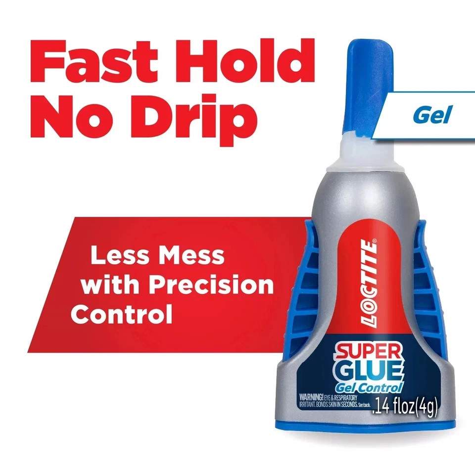 Loctite Super Glue Ultra Gel Control, 0.14 Fl Oz, 1, Bottle 2 pack
