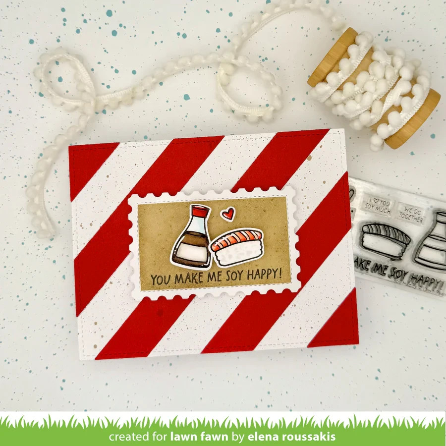 Lawn Fawn Clear Stamps Soy Happy