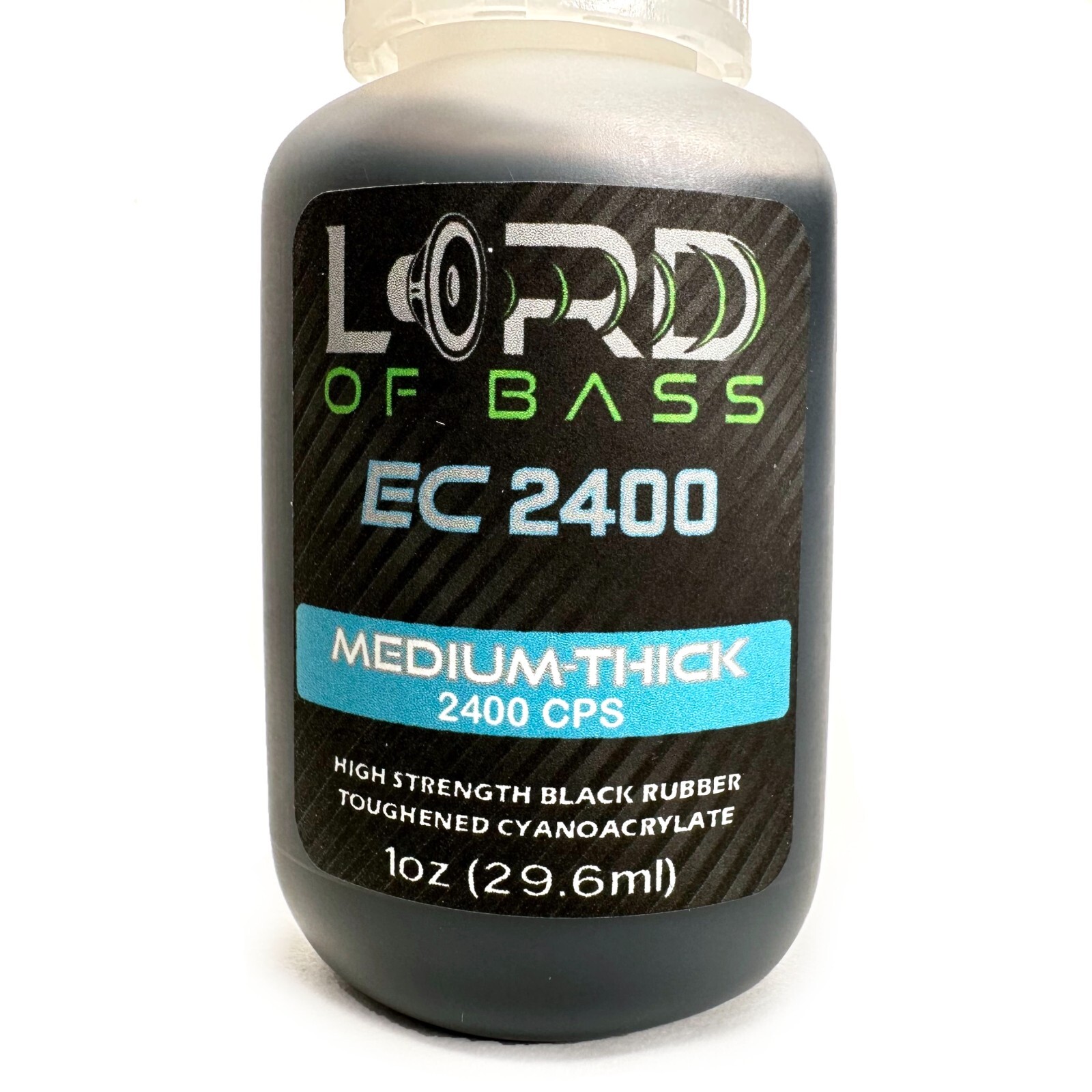 1oz Black Flex Medium Thick CA Glue Bottle 2400 CPS