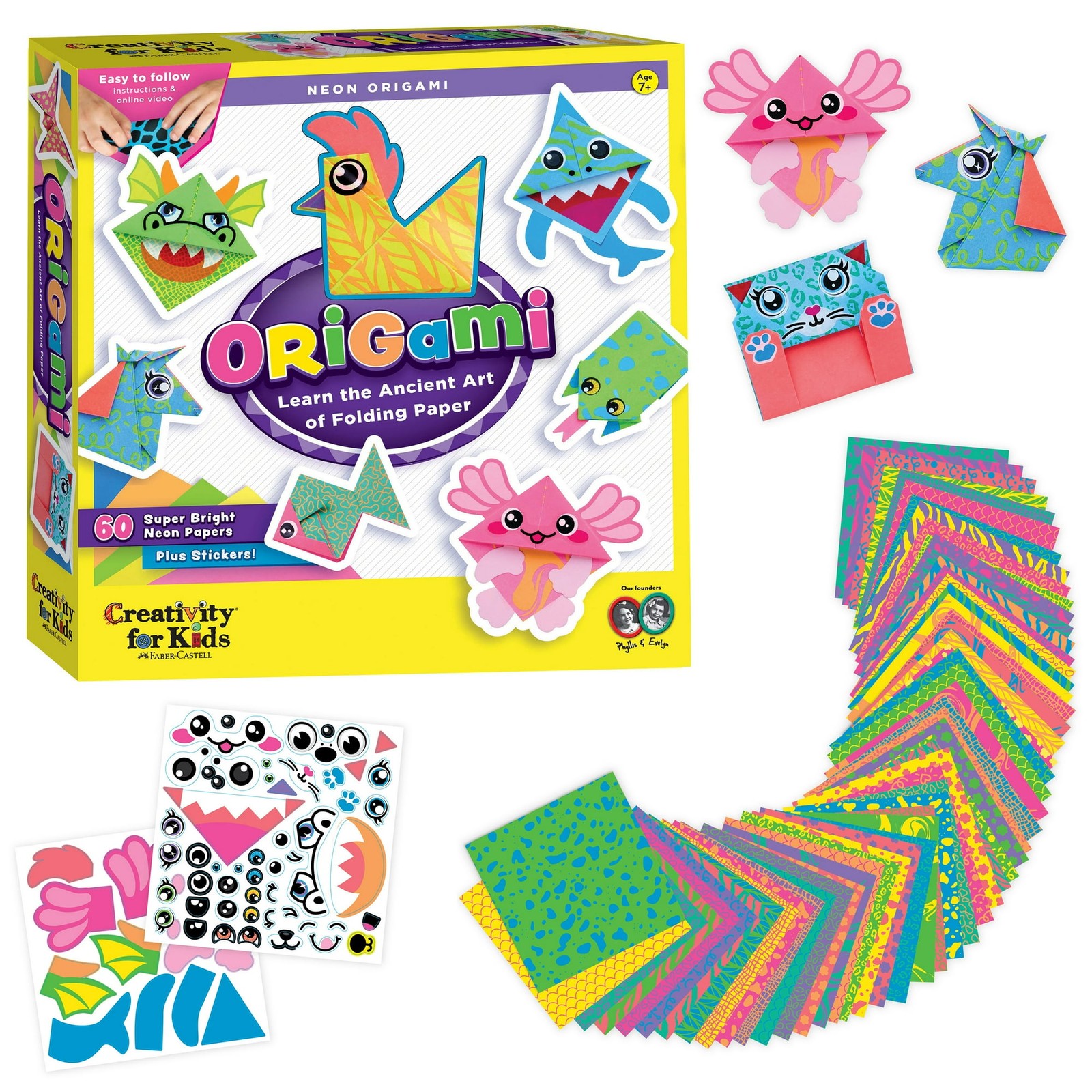 Creativity for Kids Craft: 60 Bright Papers, DIY Arts & Crafts for Kids