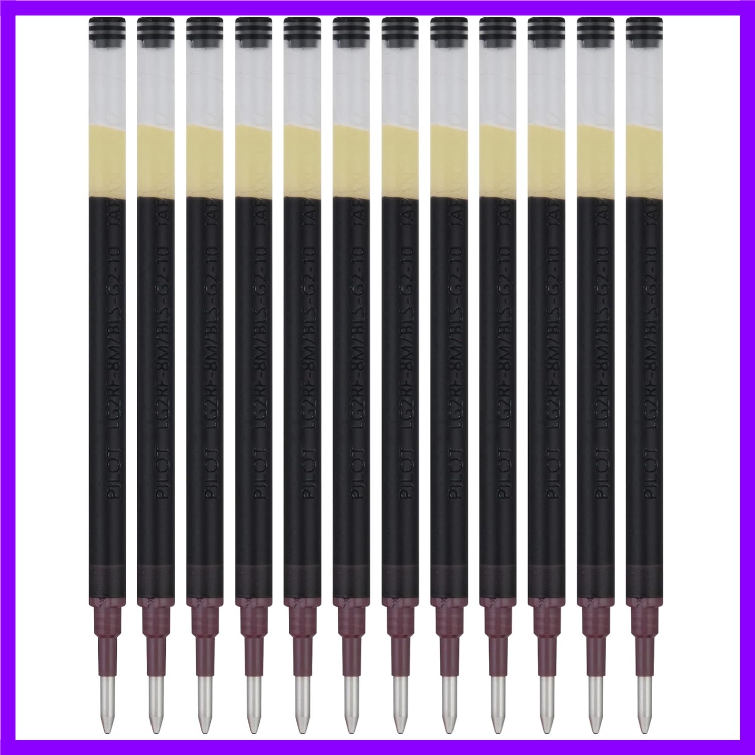 PILOT Pen G2 Gel Ink Refills For Rolling Ball Pens, Bold Point, 1.0mm, Black …