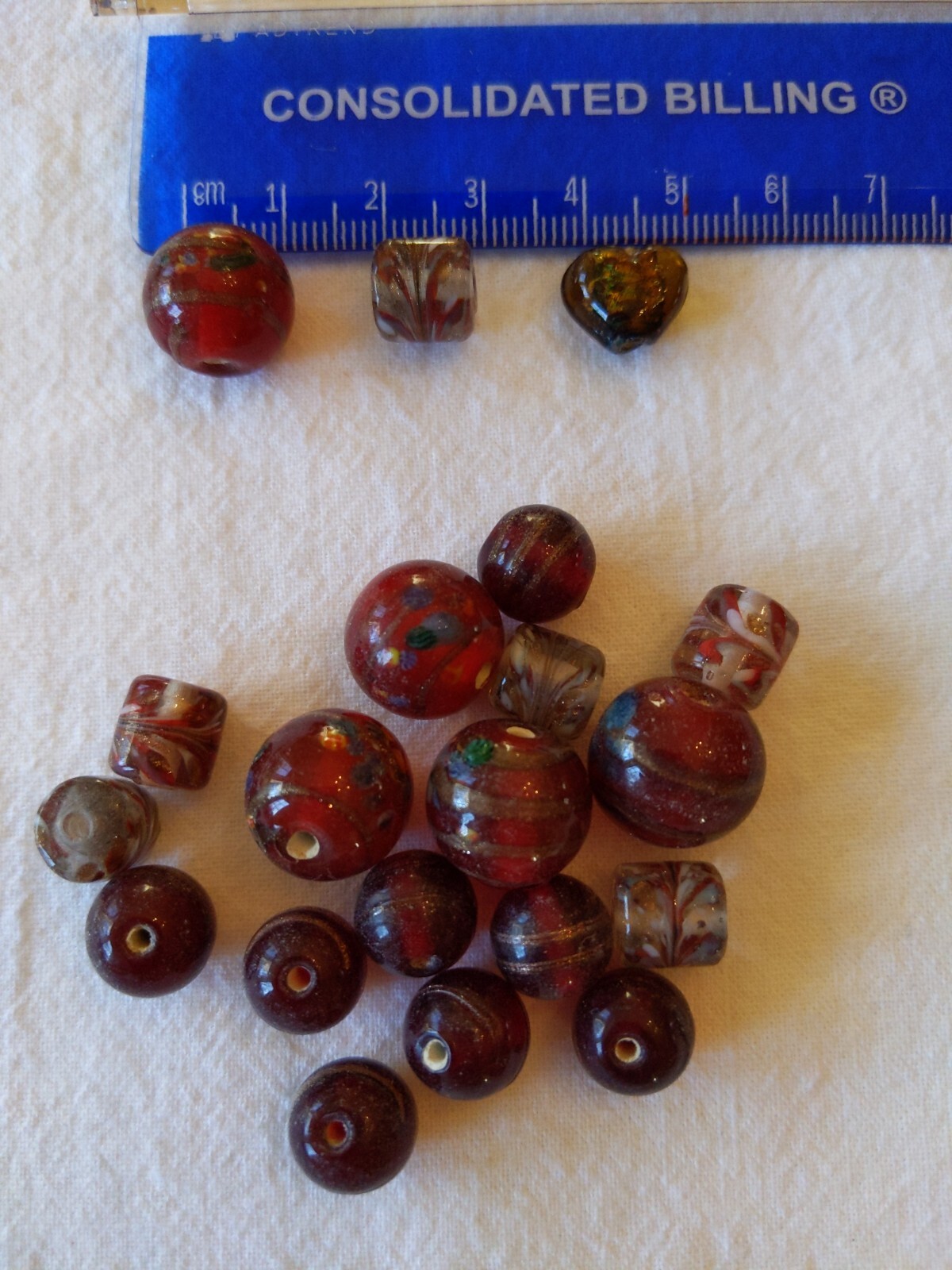 Red Pink Heart Beads Glass Other Jewelry Making Supplies Lampwork Valentines