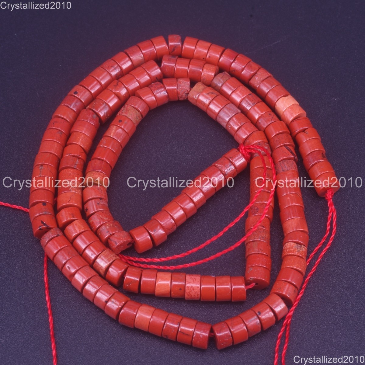 Natural Gemstones Heishi Cylinder Disc Spacer Beads Jewelry Making 2x4mm 15.5″