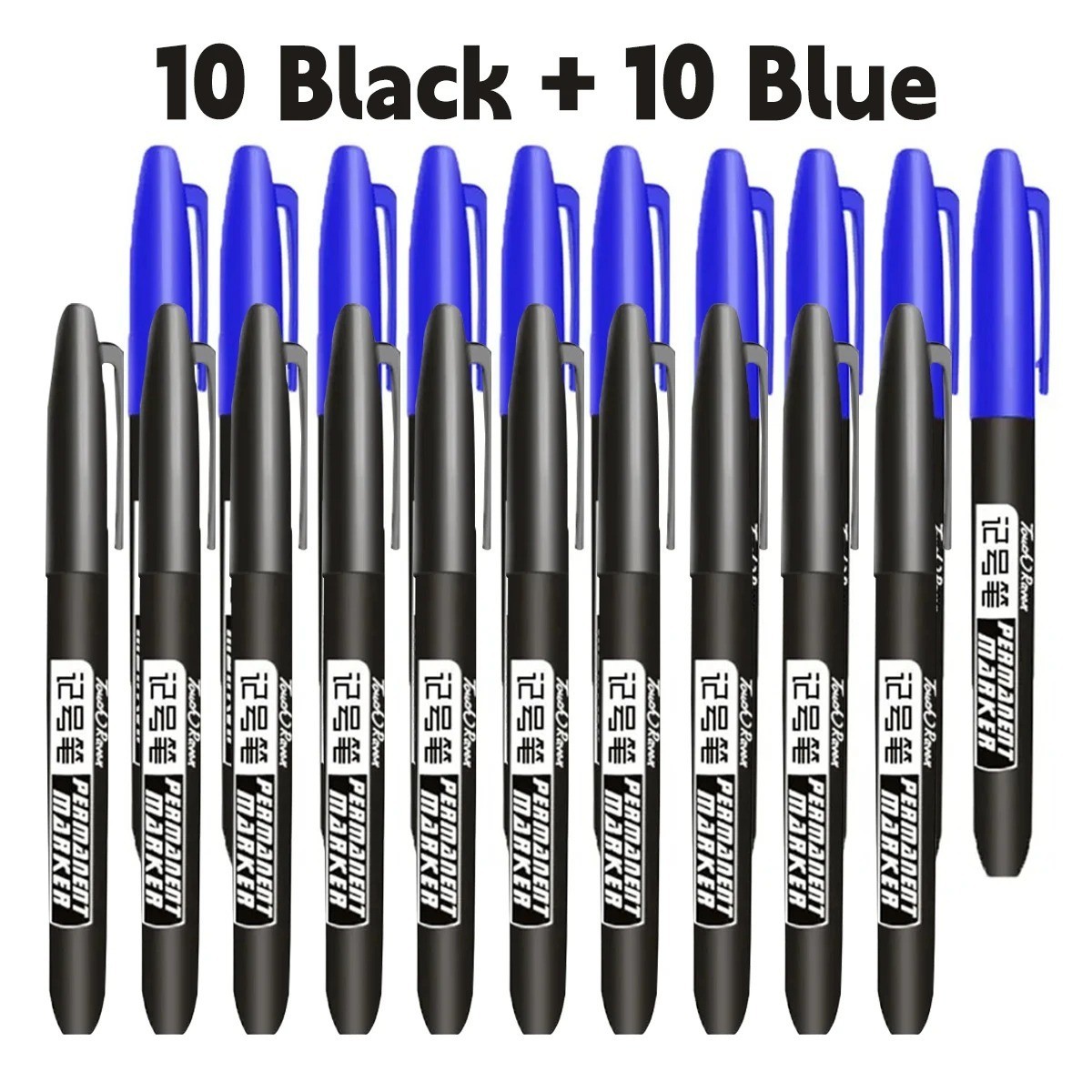 6pcs Permanent Marker Pen Set Waterproof Ink Sketch Drawing Markers – NEW