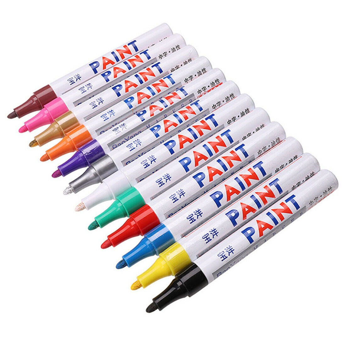 Acrylic Paint Marker Pen Rocks,Glass,Wood,Plastic Stone Ceramic Tile,Rubber Tyre