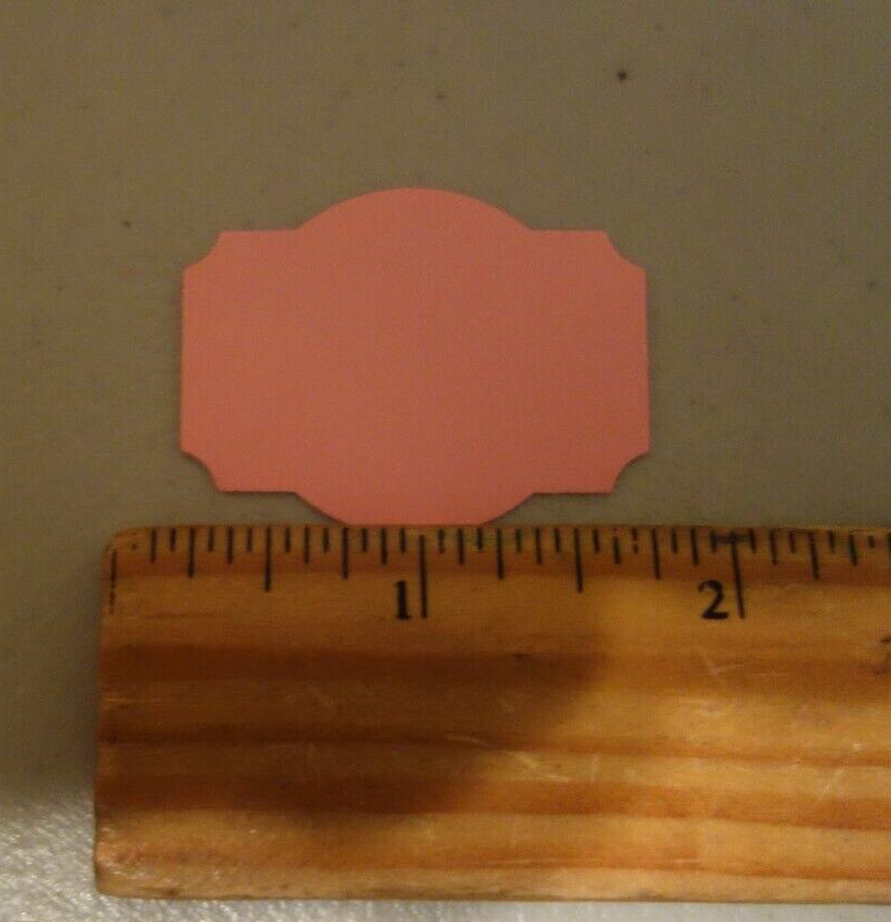 Stampin Up Paper Shapers Punch Designer Label Gift Tag Whale Tail Card Craft