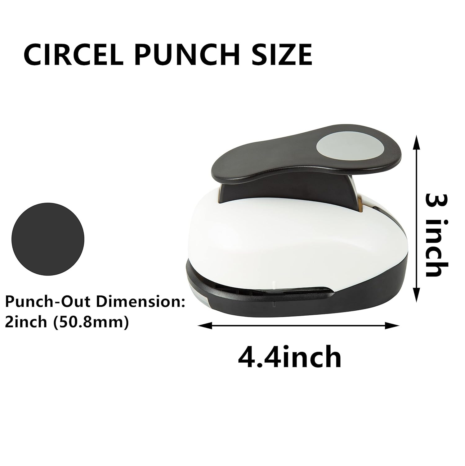 2″ Inch Hole Punch Circle Cutter Punches Paper Circles Craft Punches Large Circl