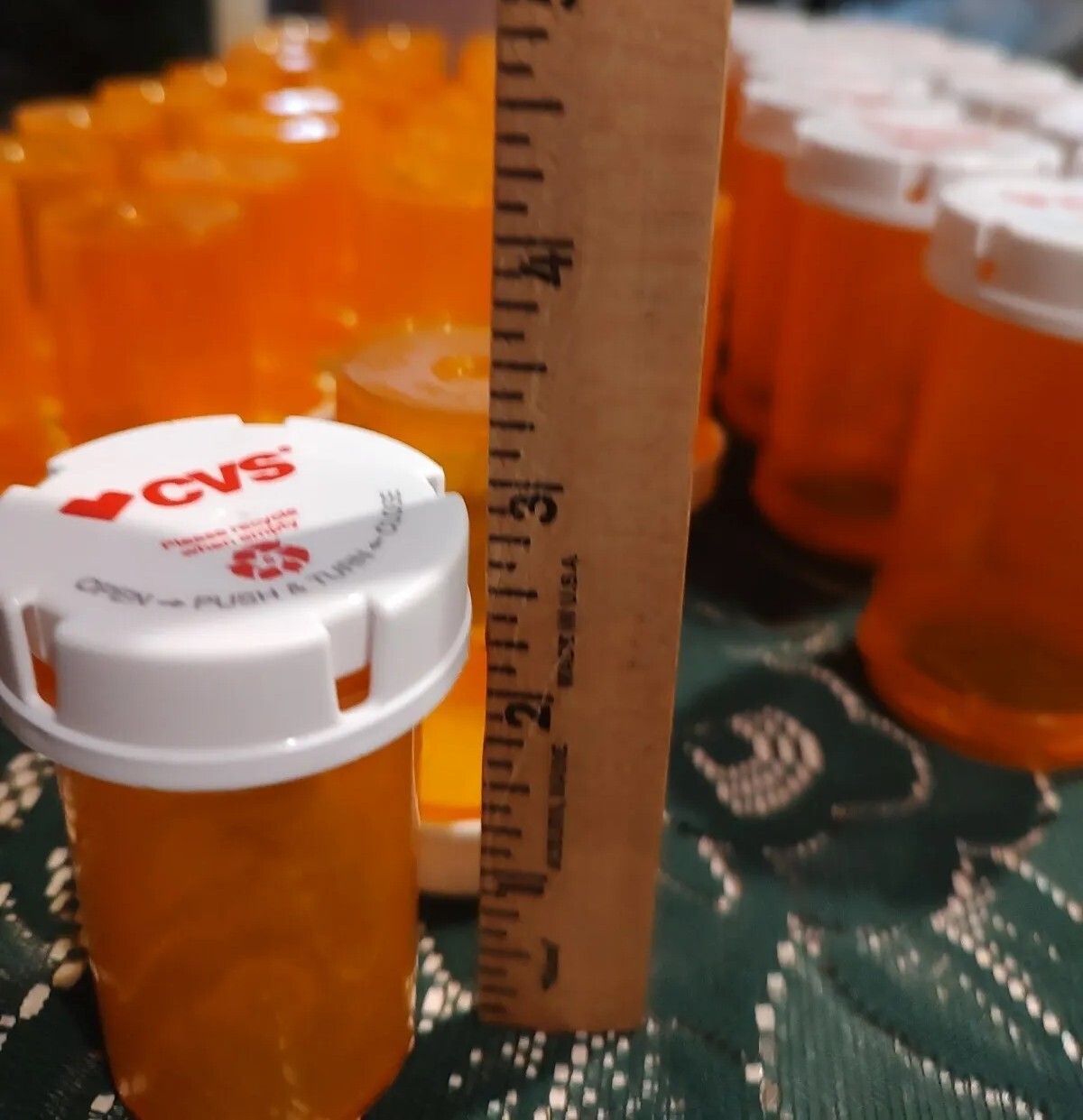 Lot of 54 empty pill bottles CVS Rx and others Amber White for craft and storage