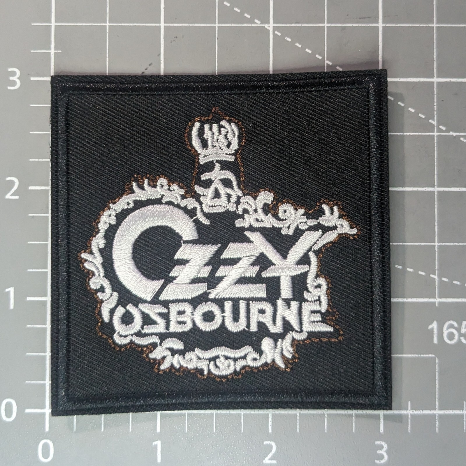 Ozzy Osbourne Patch Black Sabbath Heavy Metal Embroidered Iron On Patch 3×3″