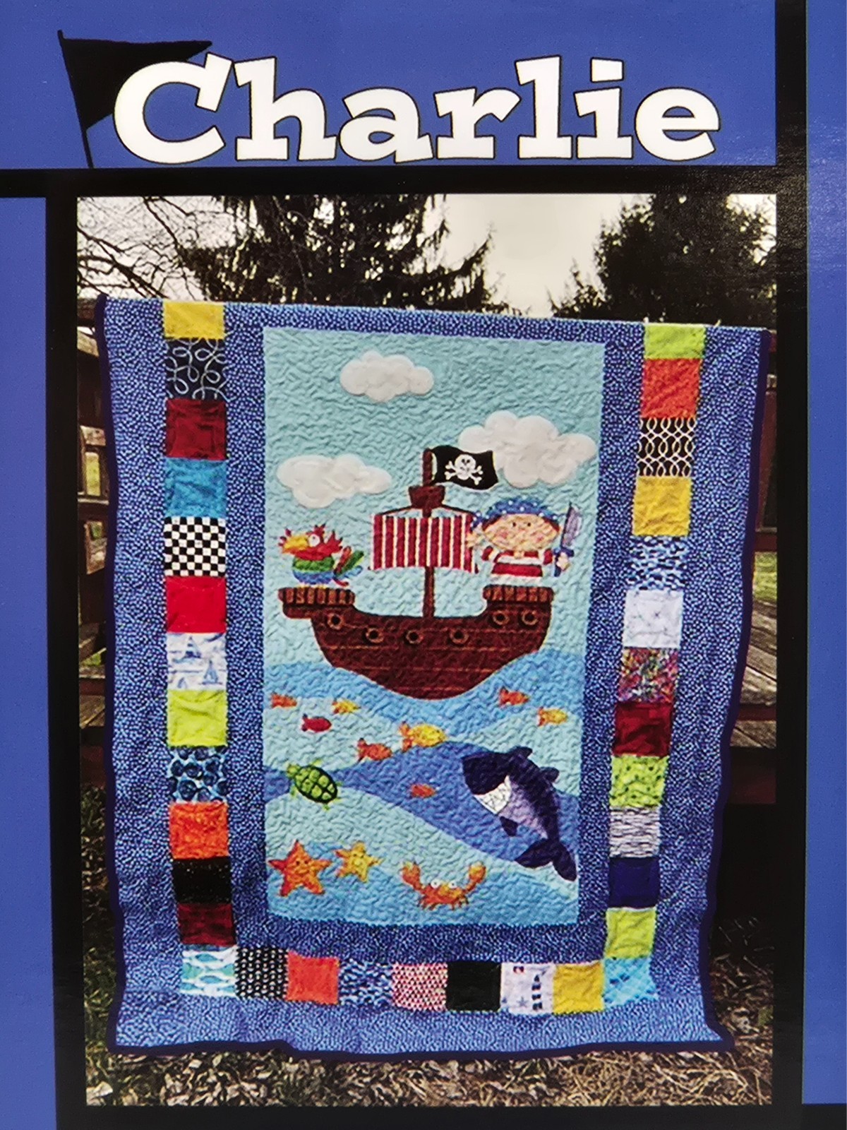 CHARLIE Quilt Pattern by Tricia Lynn Maloney Villa Rosa Designs Panel Friendly