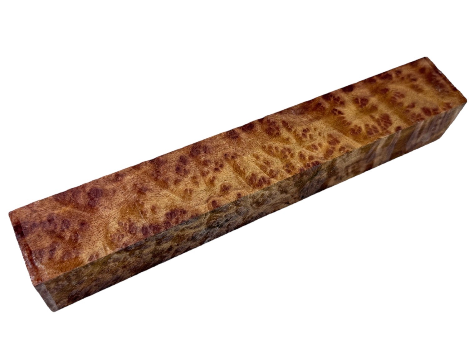 Camphor Burl wood turning blank 1-1/2″ x 1-1/2” x 9-3/4″ (z23) dried – BUG HOLE