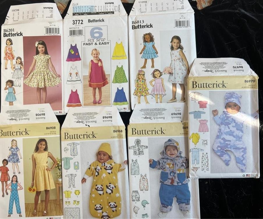 41 Children Girls A Few Are Unisex ALL UNCUT Various Sizes Beautiful Dresses Lot