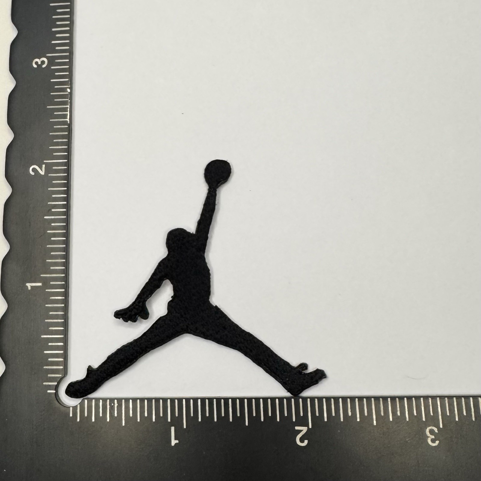 Black – Air Jordan Jump Man 2 inch Sew/Iron On Embroidered Badge Jeans Bag, Hat