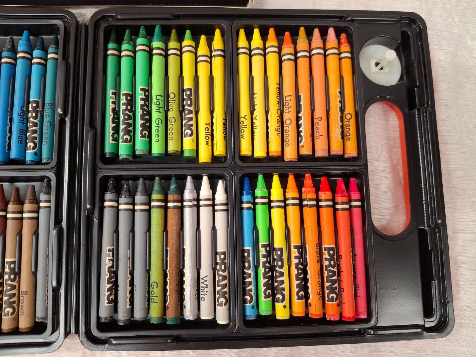 PRANG Crayon Case 64 Crayons Non-Toxic Made in USA NEW!!