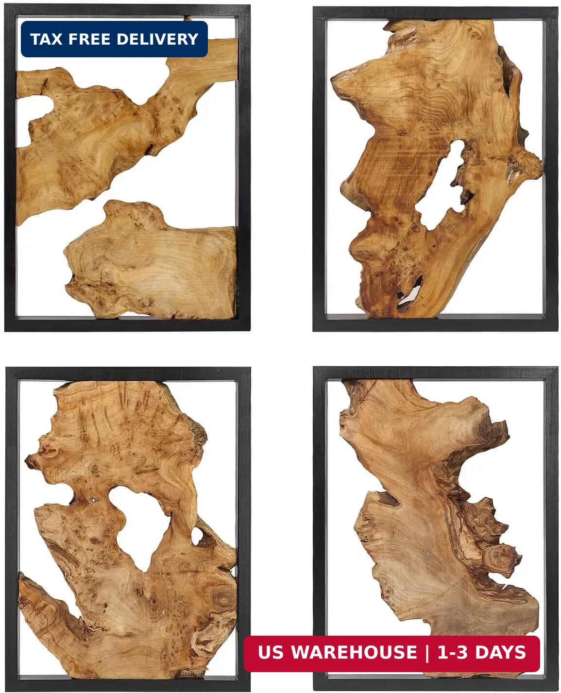 Modern Wood Wall Decor- Natural wood Handcrafted Rustic Charm for Your Home – Pe