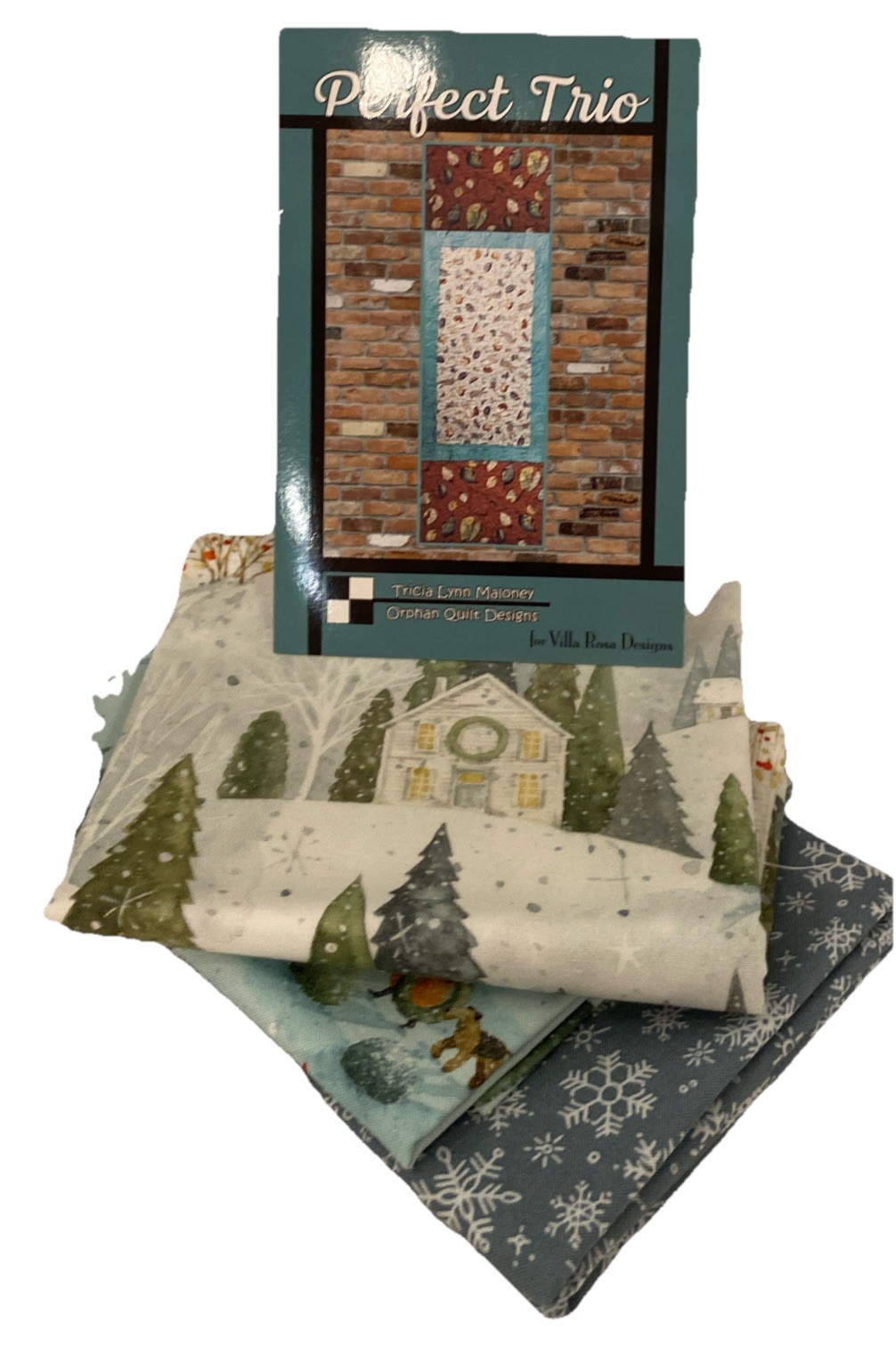 Villa Rosa Designs Perfect Trio Winter Table Runner Quilting Kit NEW