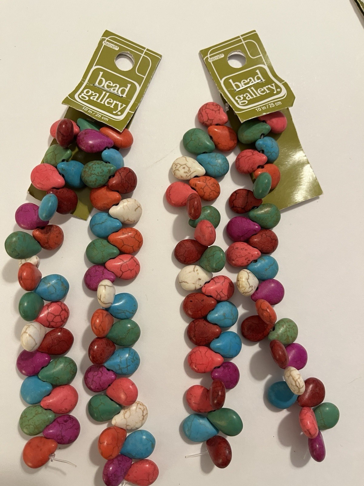 Bead Gallery Reconstituted Stone Jewelry Making Mixed Styles Color Strands Lot 6