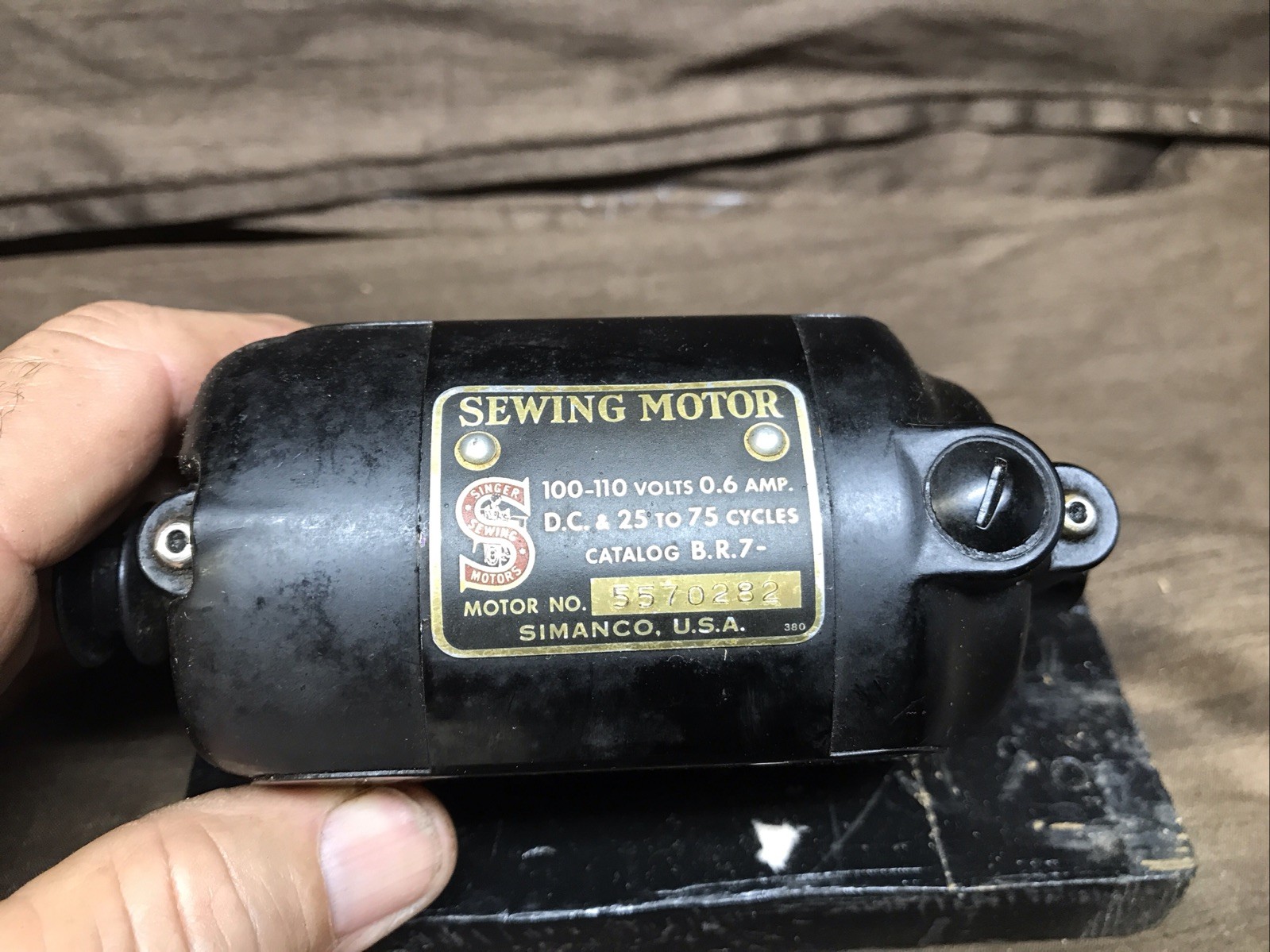 Vintage Singer 128 B.R 7 Sewing Machine Motor Tester
