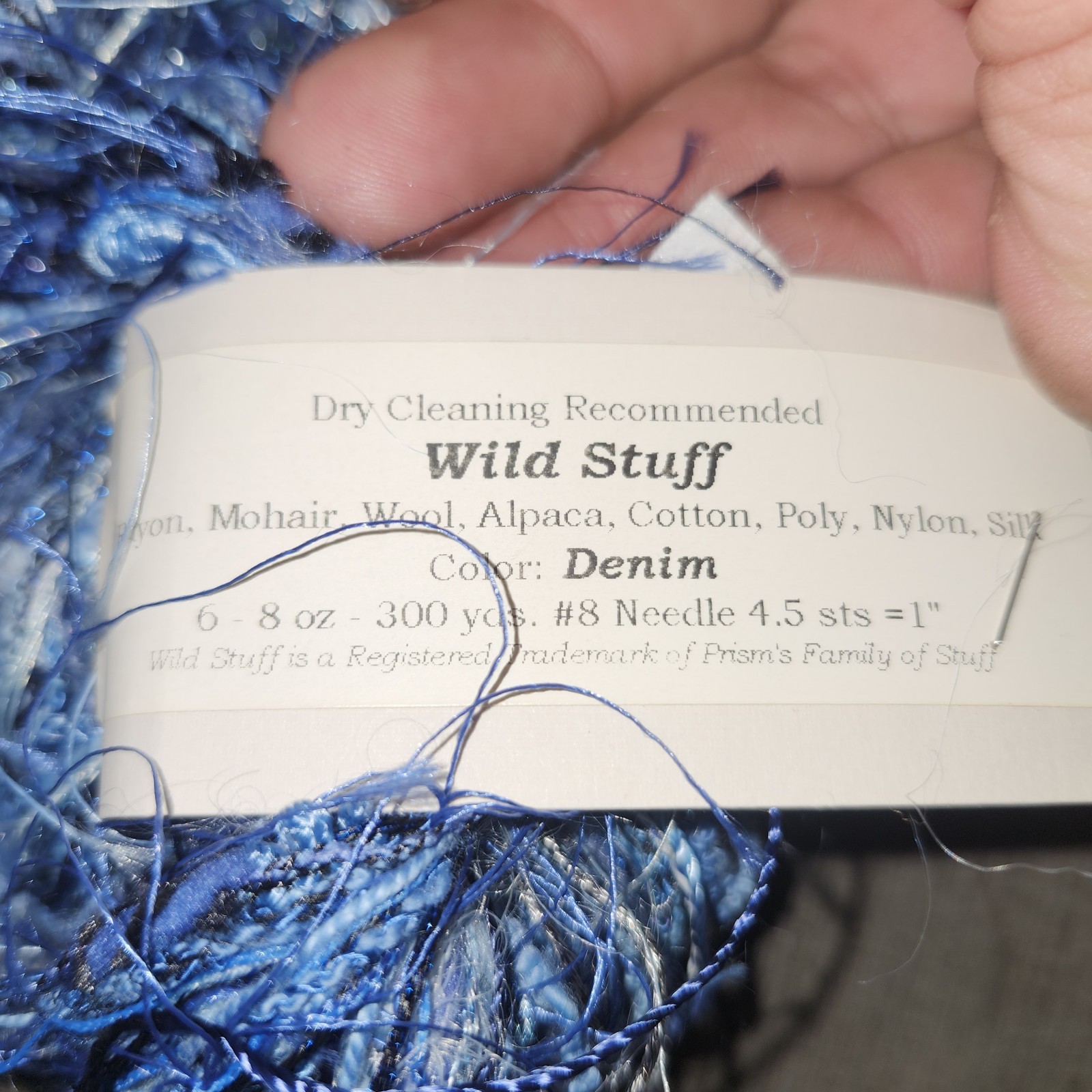Prism Yarns Wild Stuff Denim NEW 6-8 Oz 300Yds