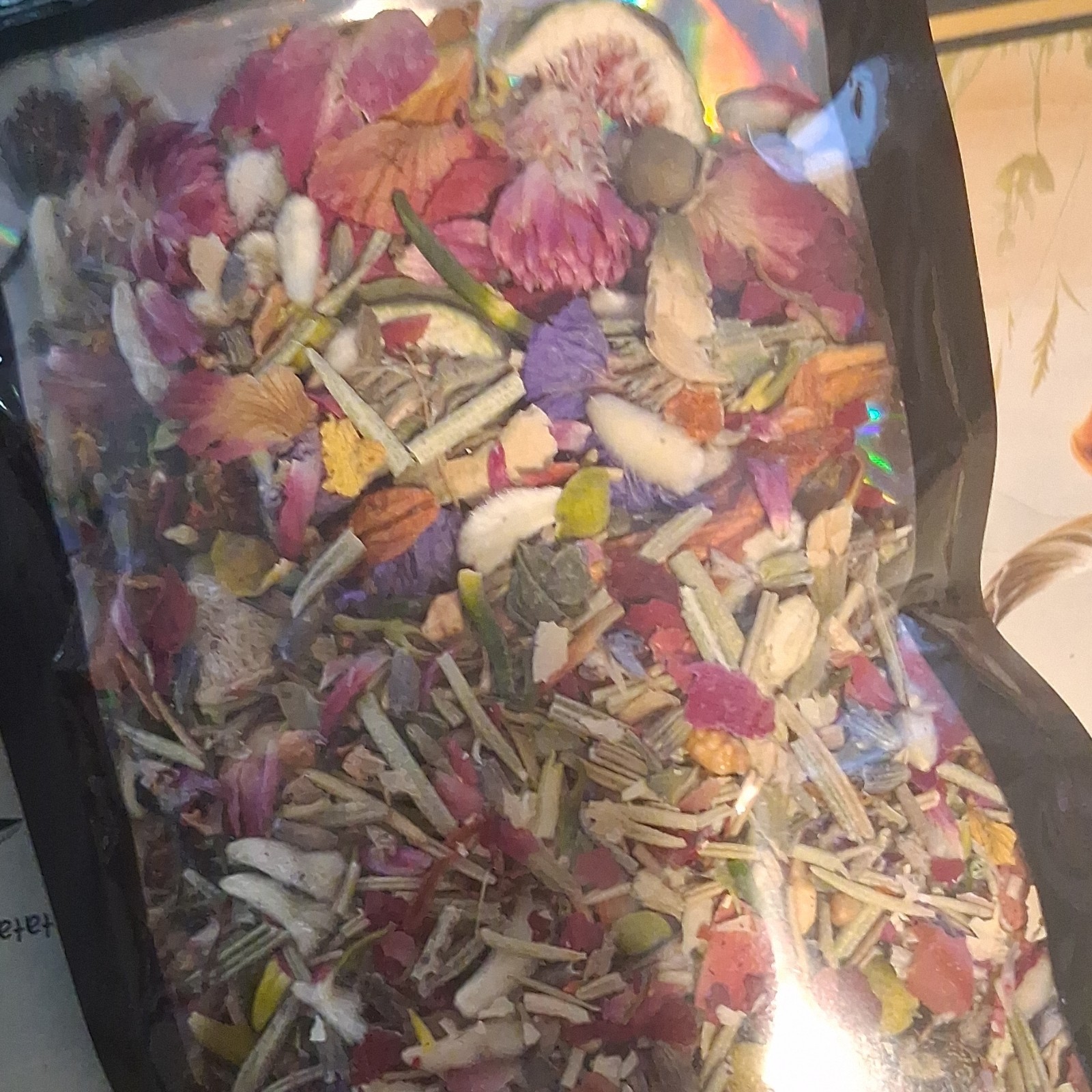 Mixed Dried Flowers Botanical Blend Multiple Parts in Sealed Bag
