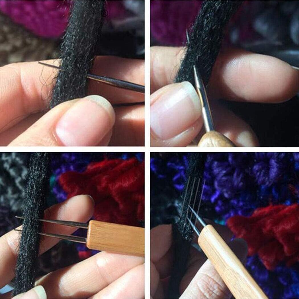 9PCS Dreadlock Crochet Hook for Hair Dreadlock Needle Tool for Braid Dread Locks