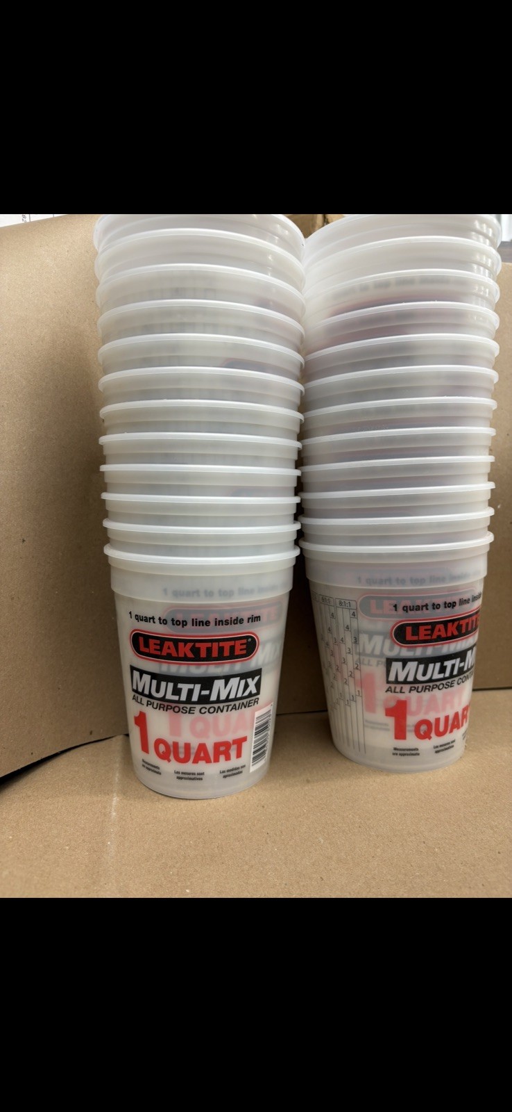32-Ounce (1 Quart) Paint Mixing Cup – Pack of 24 Cups