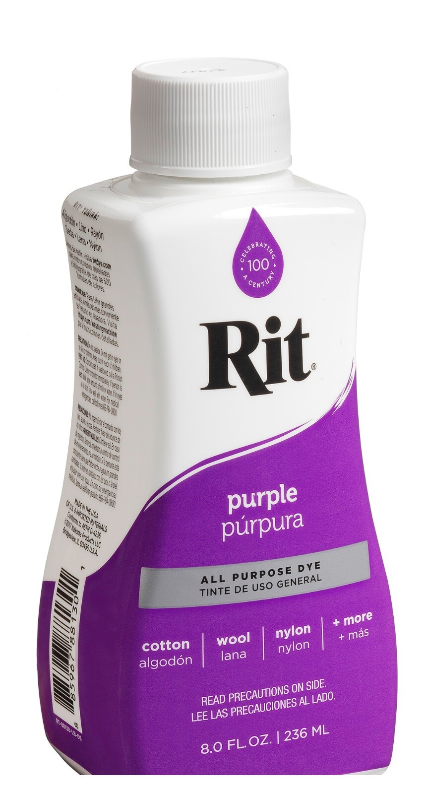 Rit All Purpose Liquid Dye, Purple, 8 Fl. Oz.