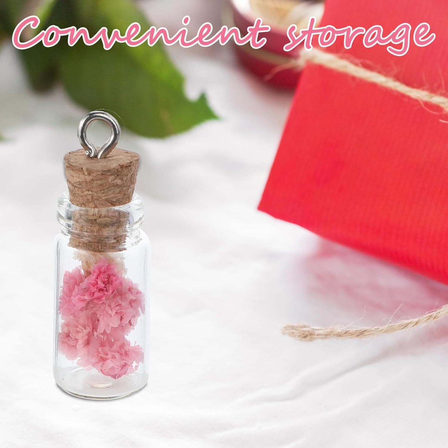 20Pcs Small Glass Bottles with Cork 1ml Empty Spell Jars Mini Potion Bottles