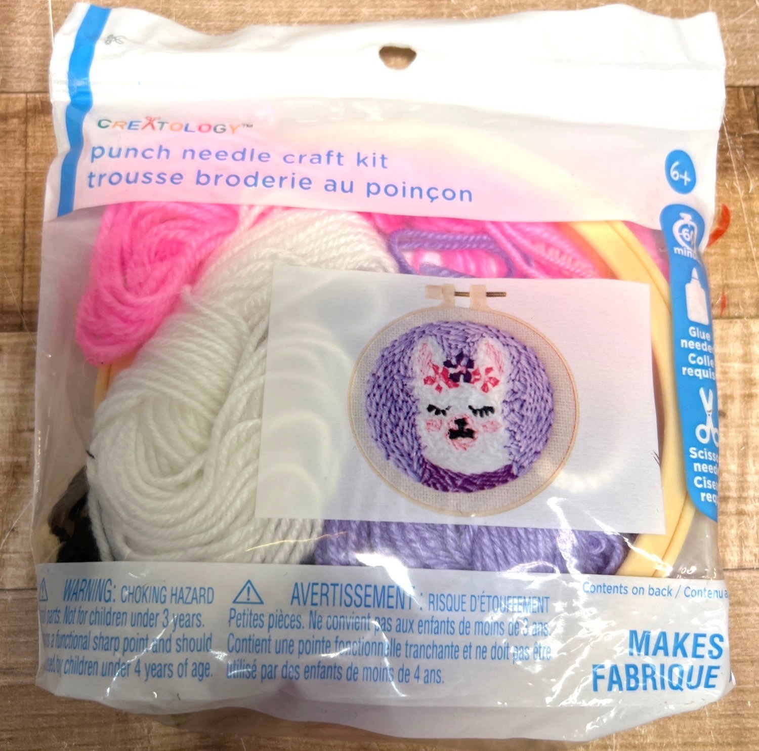 Creatology Cute Sleepy Llama Punch Needle Craft Kit For Beginners 6+ Years