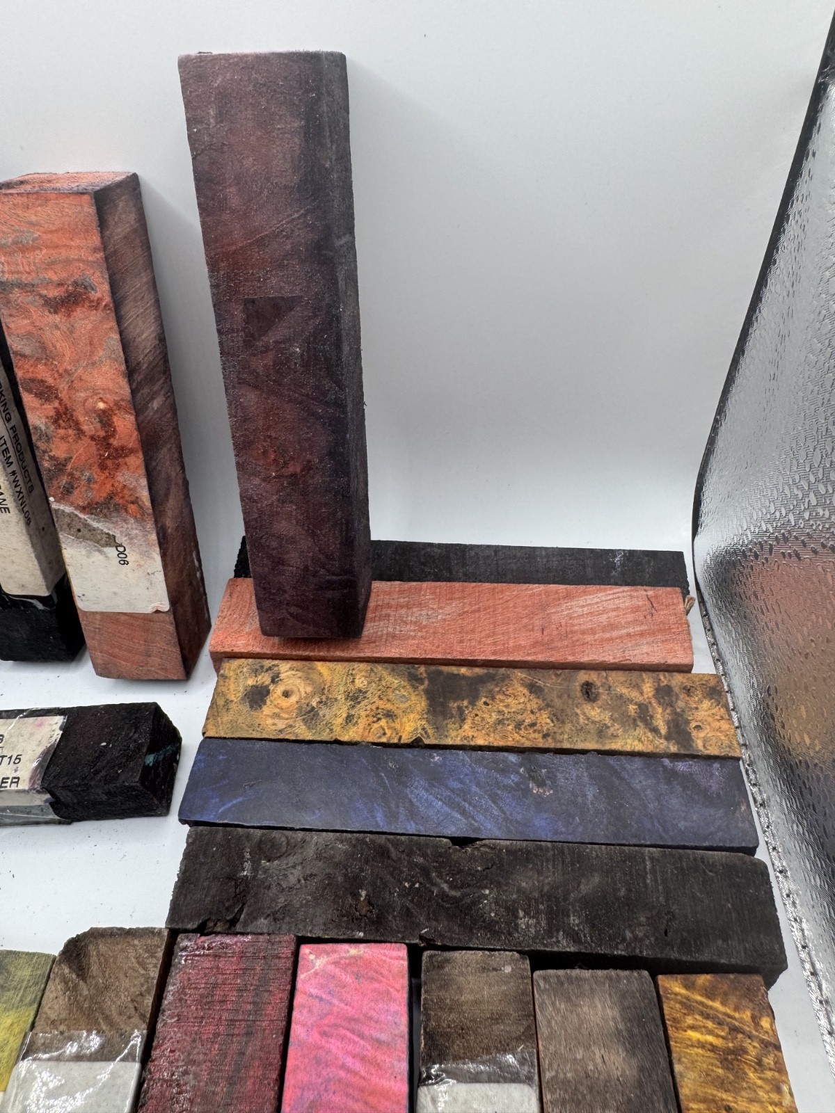 Lot of 22 PSI Woodworking Stabilized Pen Blanks Mixed Wood Species & Colors 5″–5