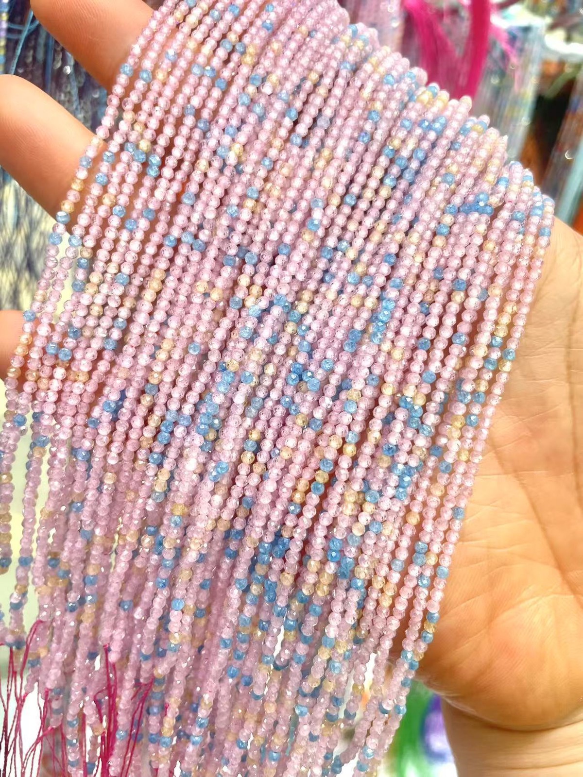 2mm High Quality Dopamine Faceted Mixed Natural Zircon Beads for Jewelry Making