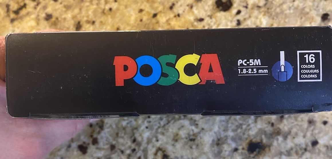 NEW Posca Acrylic Paint Marker Set Water-based 16 Color PC-5M Medium Point