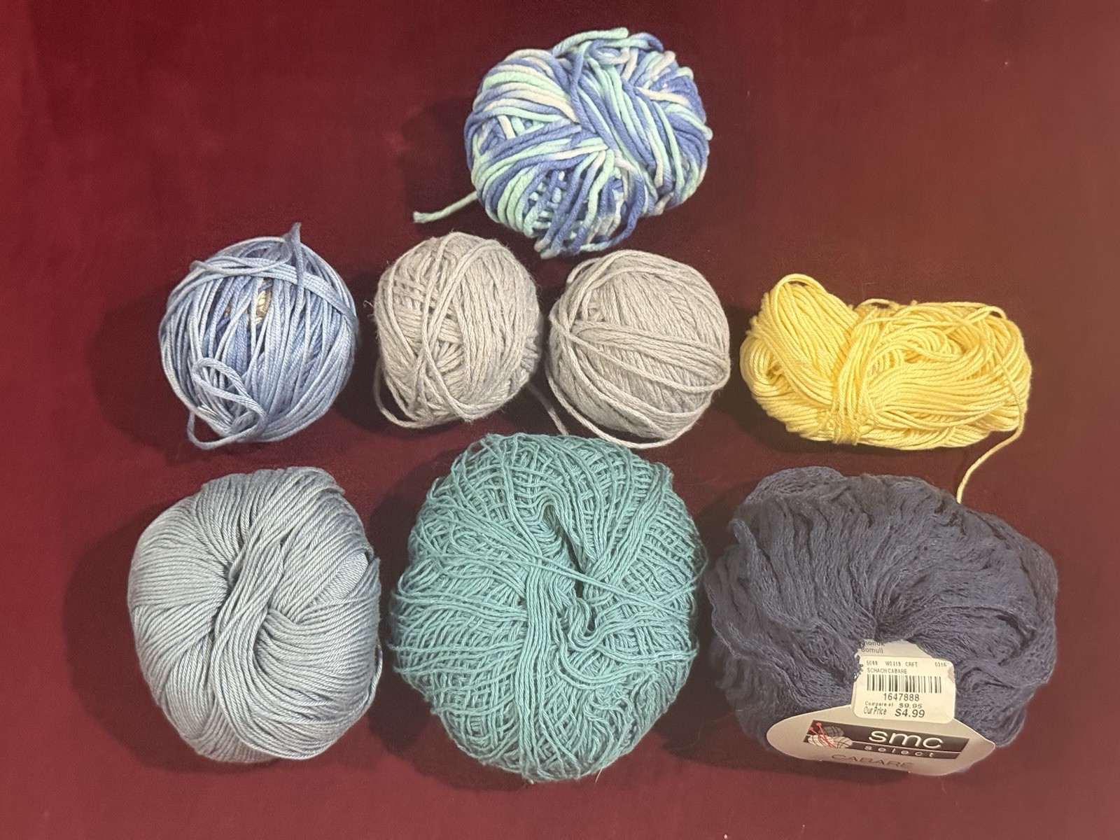Cotton Yarn Lot SMC Select Cabare & Unknown Others Various Colors