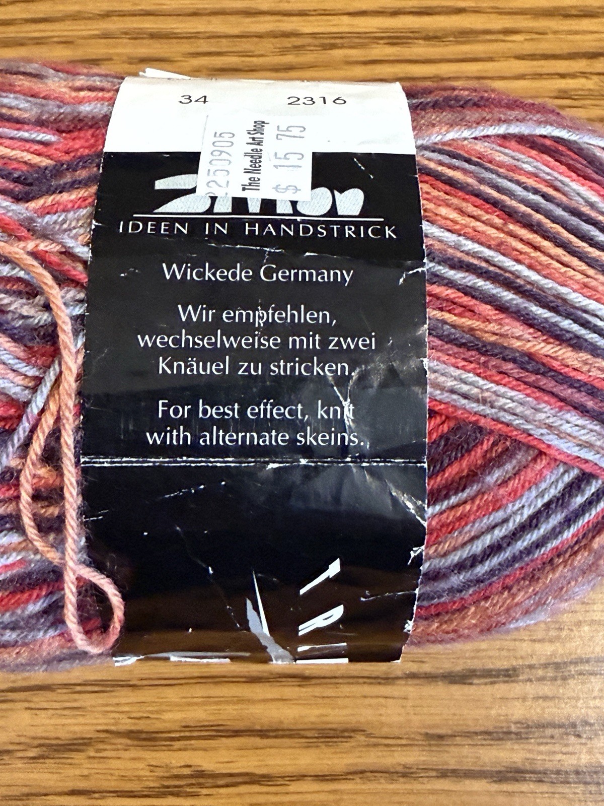 Trekking XXL Wool/Nylon Blend Sock Yarn 1 Skein, Color 34, Superwash