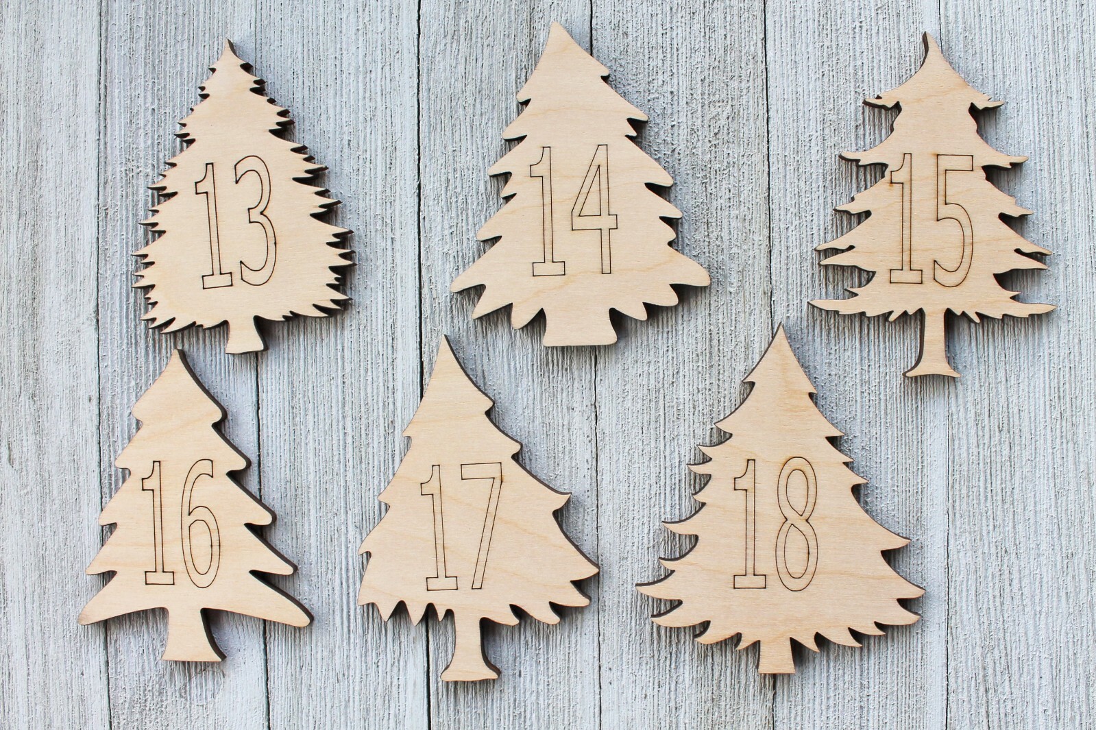 Pine Christmas Trees Sign Cabin Unfinished Wood Cutout Cut Out Shapes ALL SIZES