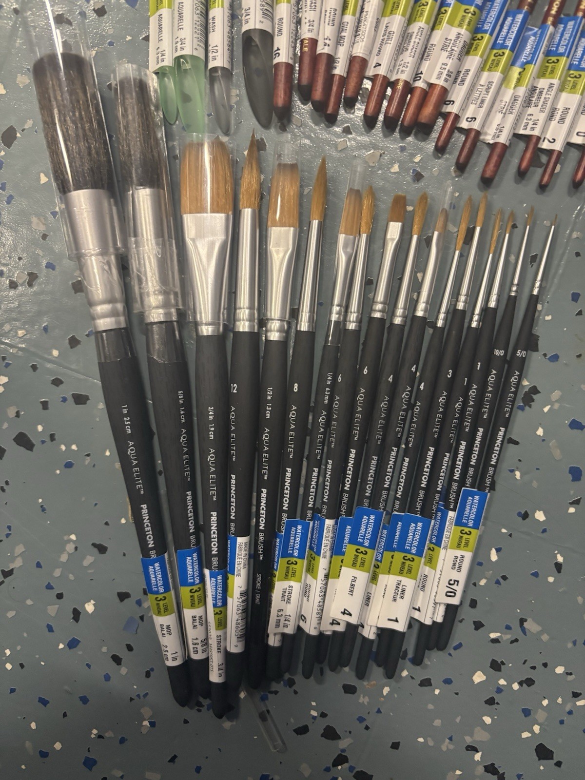 38 Princeton Neptune / Elites / Mix Watercolor Paint Brushes