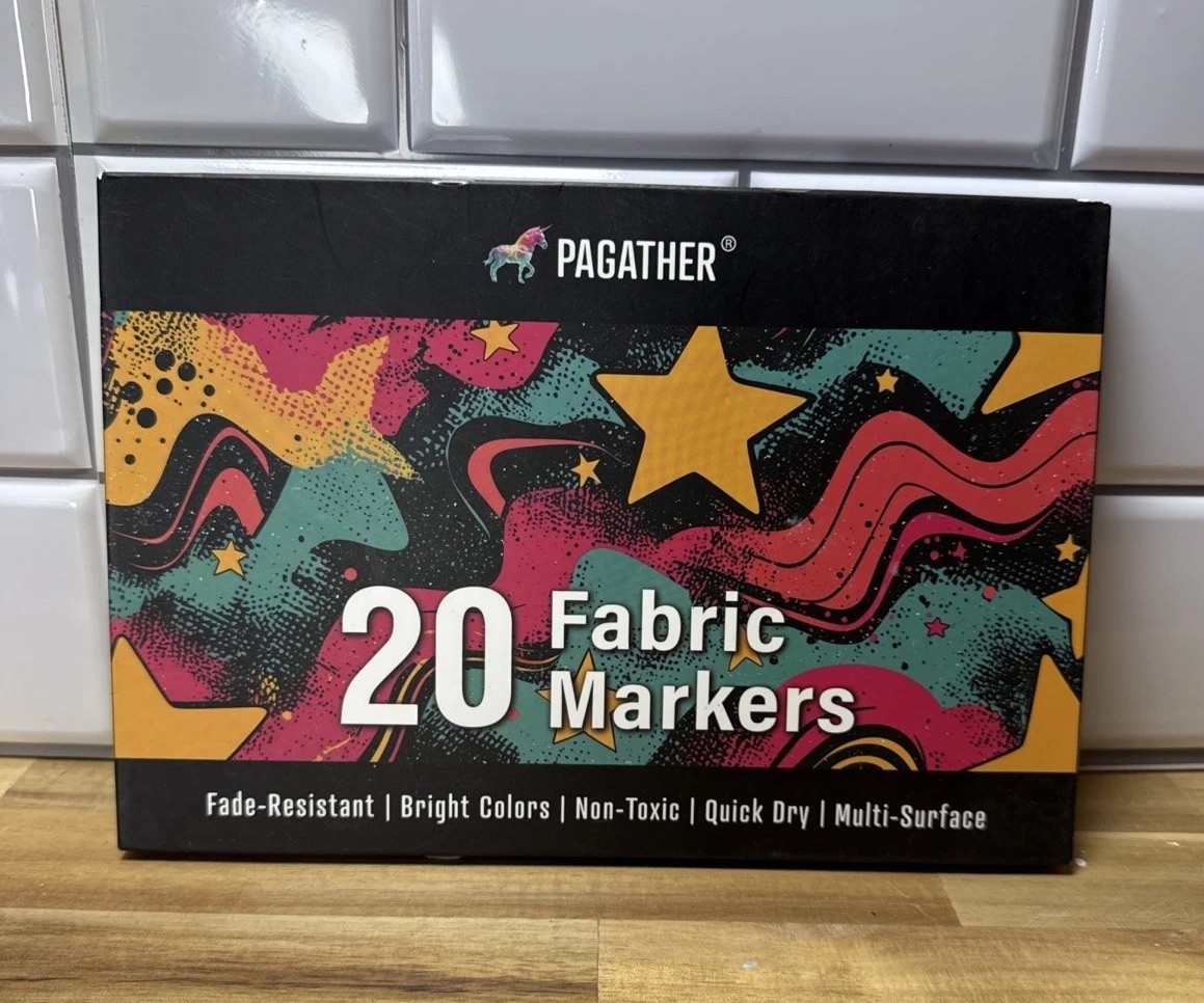 Pagather 40 Fabric Markers Fade Resistant Non Toxic Quick Dry Multi-surface New
