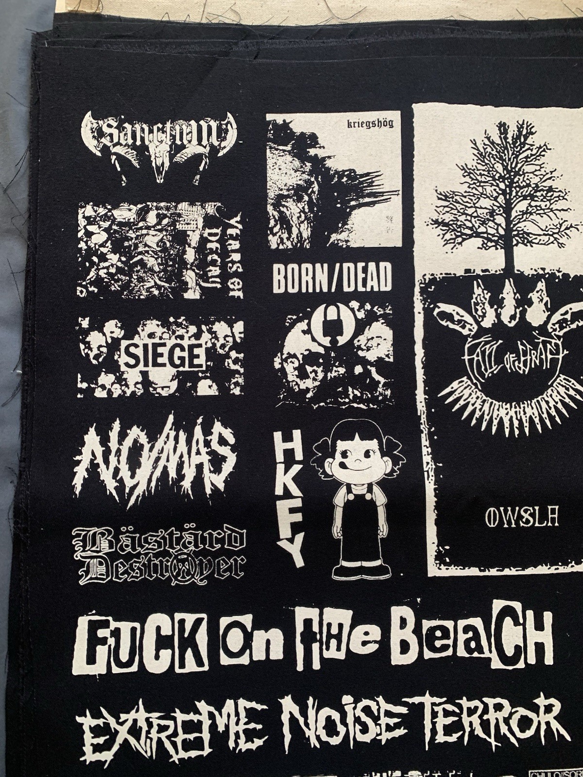 Crust Punk Patches Sheet