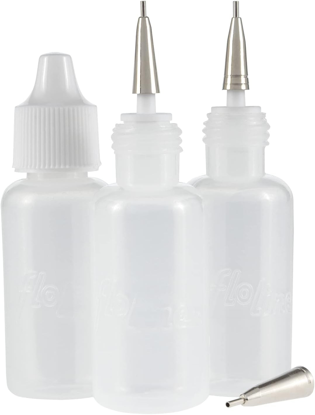 Precision Tip Applicator Bottle – Flo Line Squeeze Bottle with Stainless Steel T