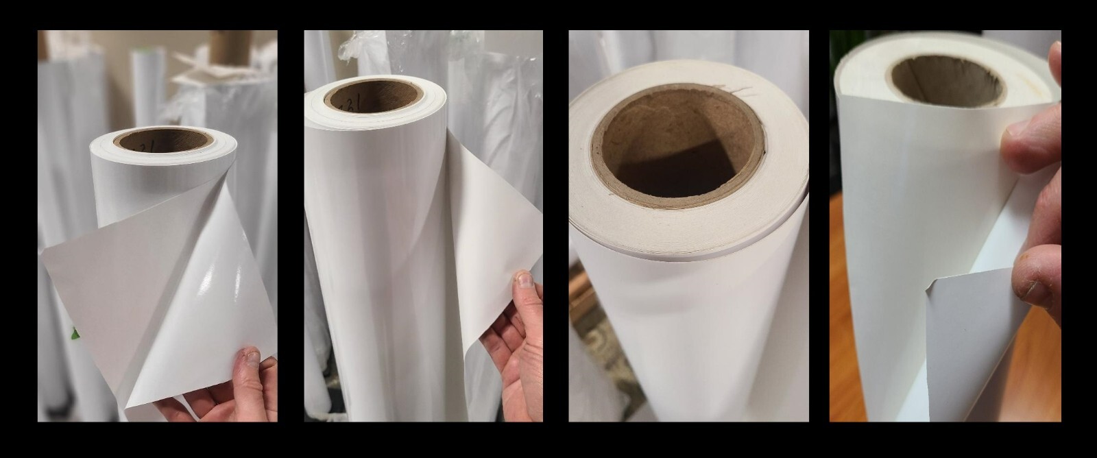 6.0 mil Matte White Perm Remov Semi-Rigid Self-Adhesive Vinyl Solvent/Latex Roll