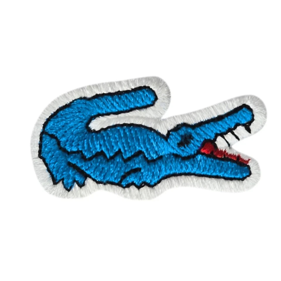 Lacoste Alligator Logo Patch Embroidered Iron/ Sew- On Clothing Badge
