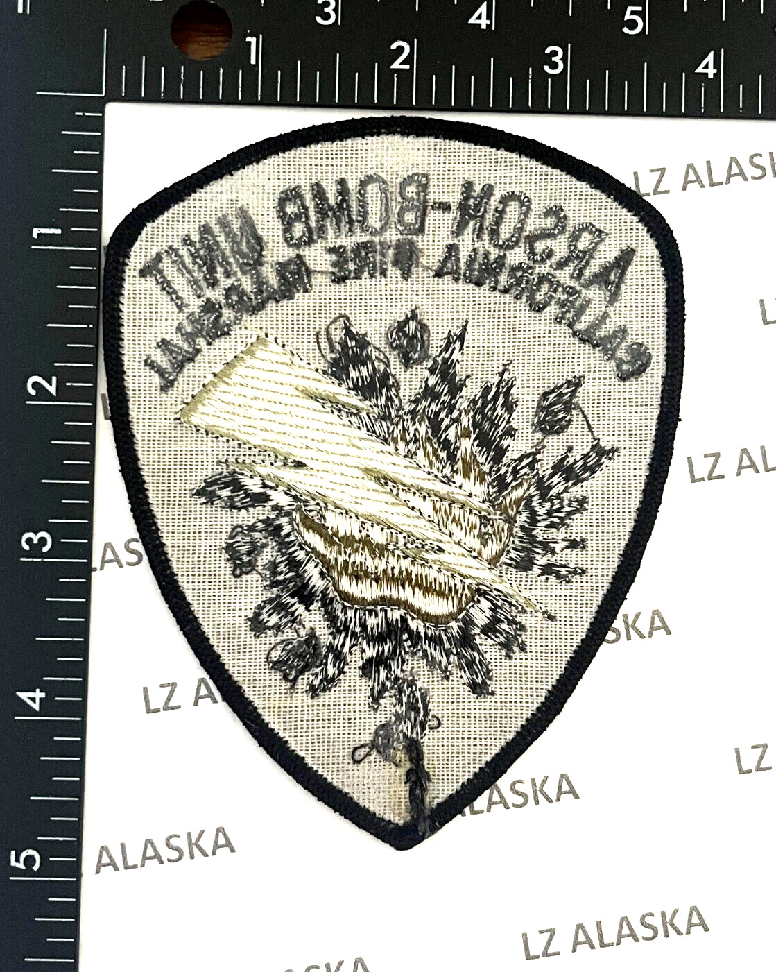 CALIFORNIA ARSON-BOMB UNIT FIRE MARSHAL GREEN PATCH (FD2)