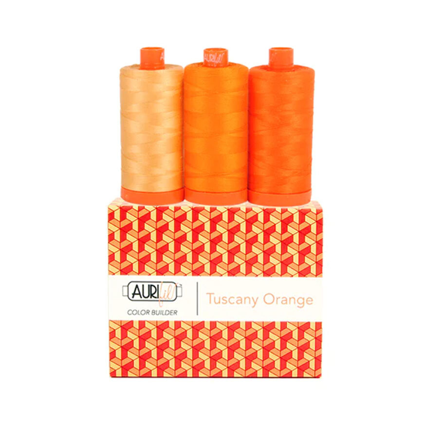 Aurifil HOUSE COLLECTIONS 3 LARGE SPOOLS 50WT Cotton Thread Solid – 1422Yds each